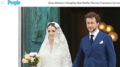 Дъщерята на Ана Уинтур с втора сватба в Портофино