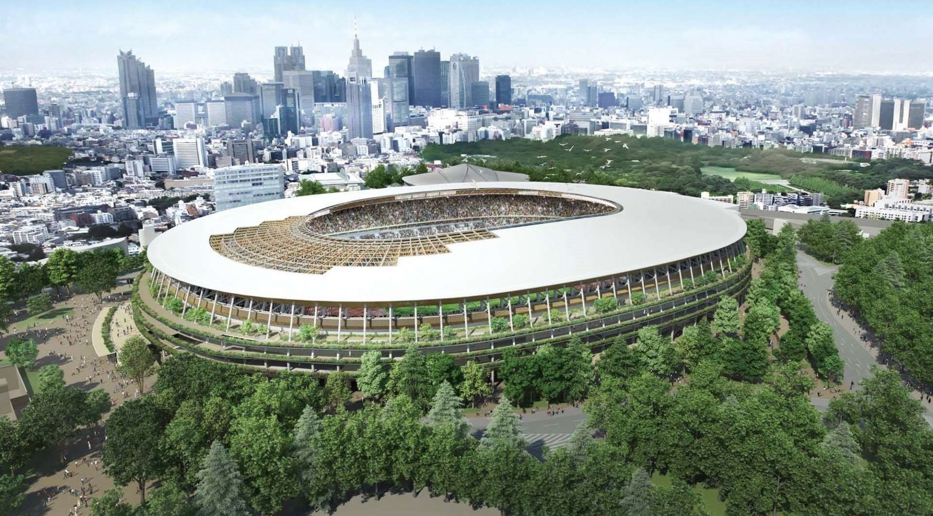Олимпийският стадион, както ще изглежда през 2020 г.