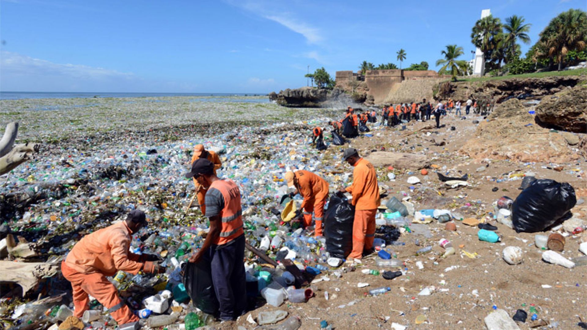 Почистиха над 1000 тона боклук от плаж в Доминиканската република