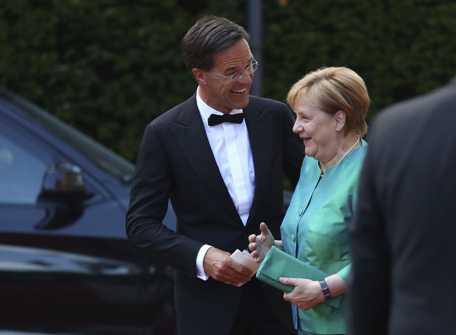 Ангела Меркел бе в компанията холандския премиер Марк Рюте