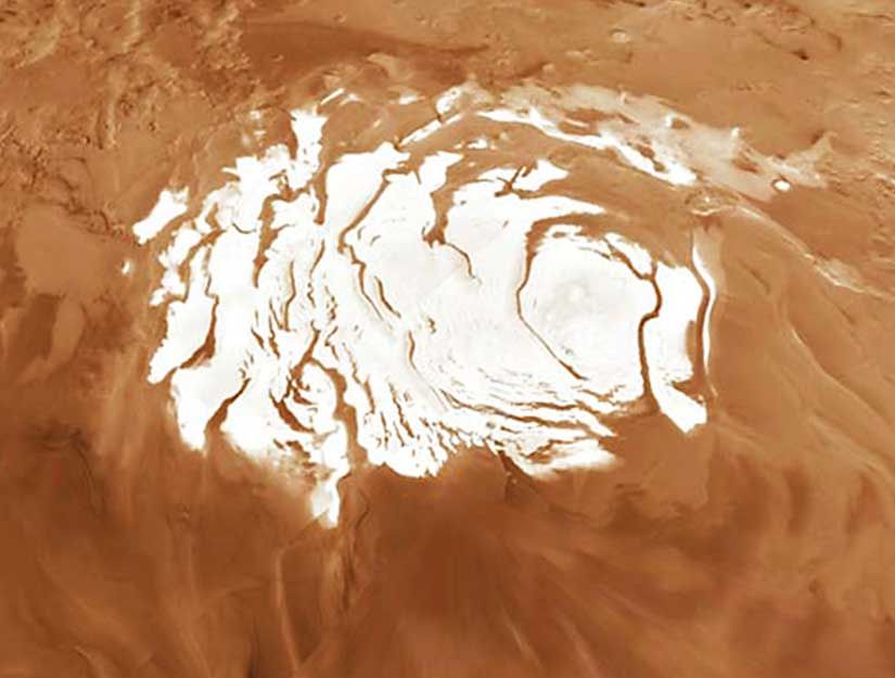 Полярните региони на Марс