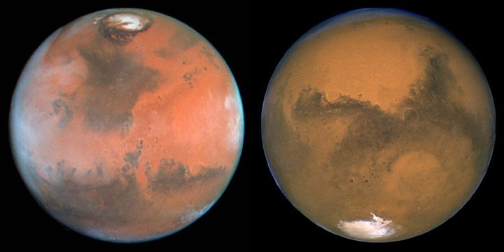 Ледените шапки на Марс