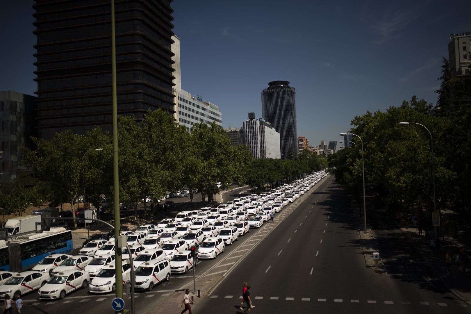 Стачка на такситата в Мадрид 