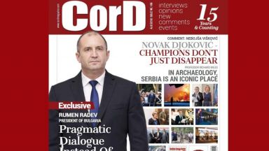 Румен Радев с обръщение към Европа от корицата на сръбско списание