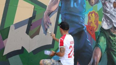 Базата на националите стана Леговище на лъвове (снимки и видео)