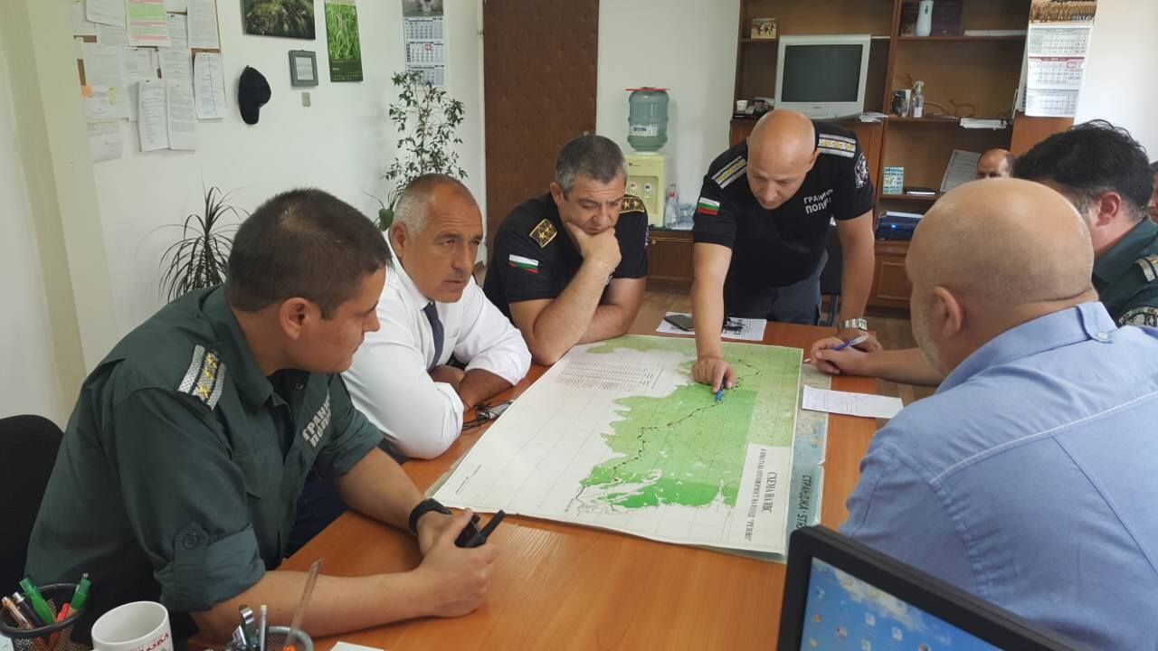 Премиерът Борисов инспектира съоръженията по границата с Турция през август 2018 г.