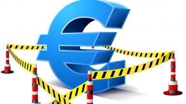 Еврото потъна до най-ниското равнище спрямо долара от една година