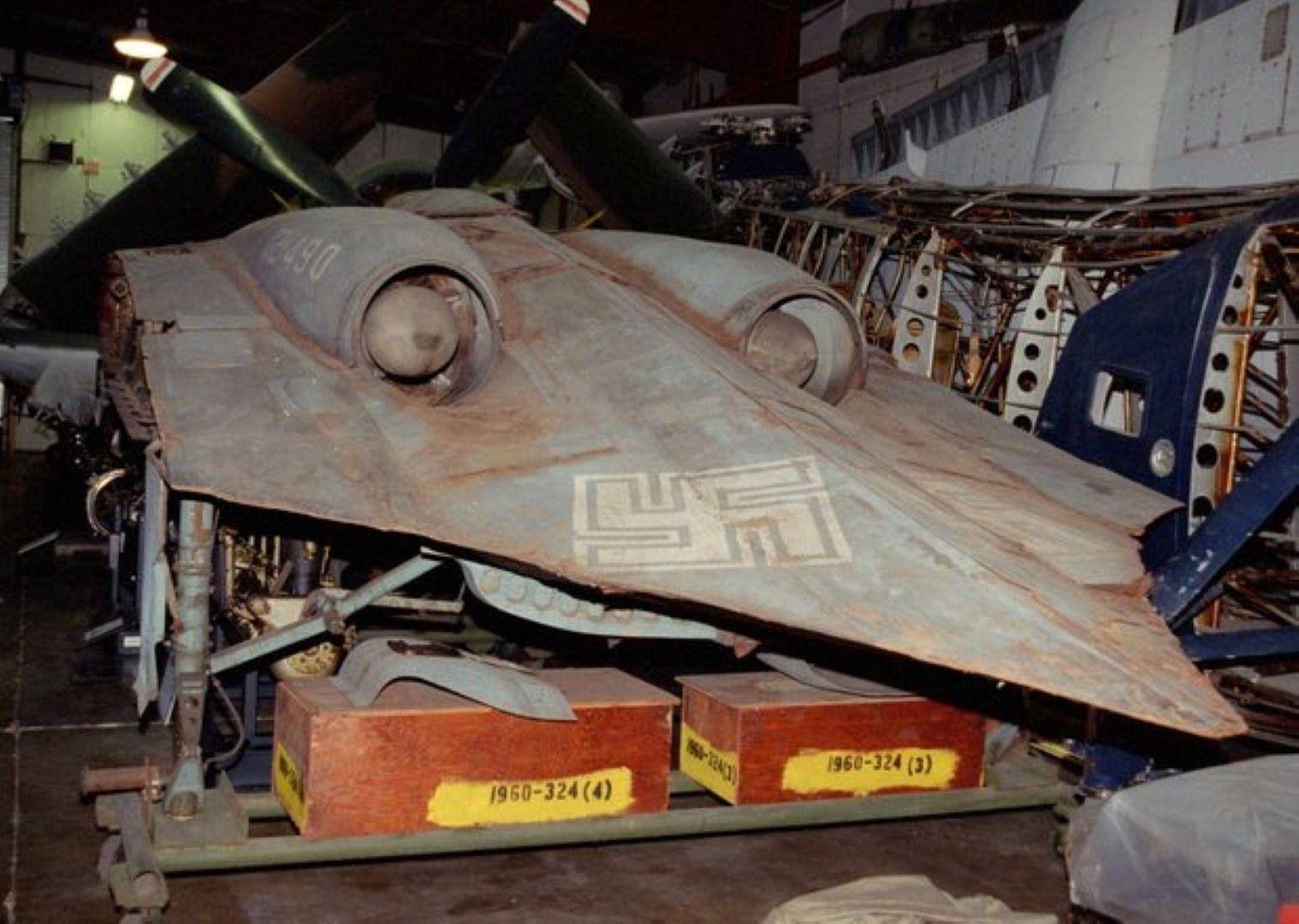 Самолет, разработен от нацистите и конфискуван от армията на САЩ в края на Втората световна война