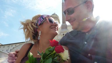 Нели Хаджийска и съпругът ѝ празнуваха годишнина в Рим