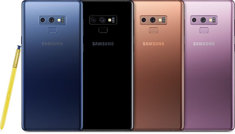 Цветовата гама на Samsung Galaxy Note9 