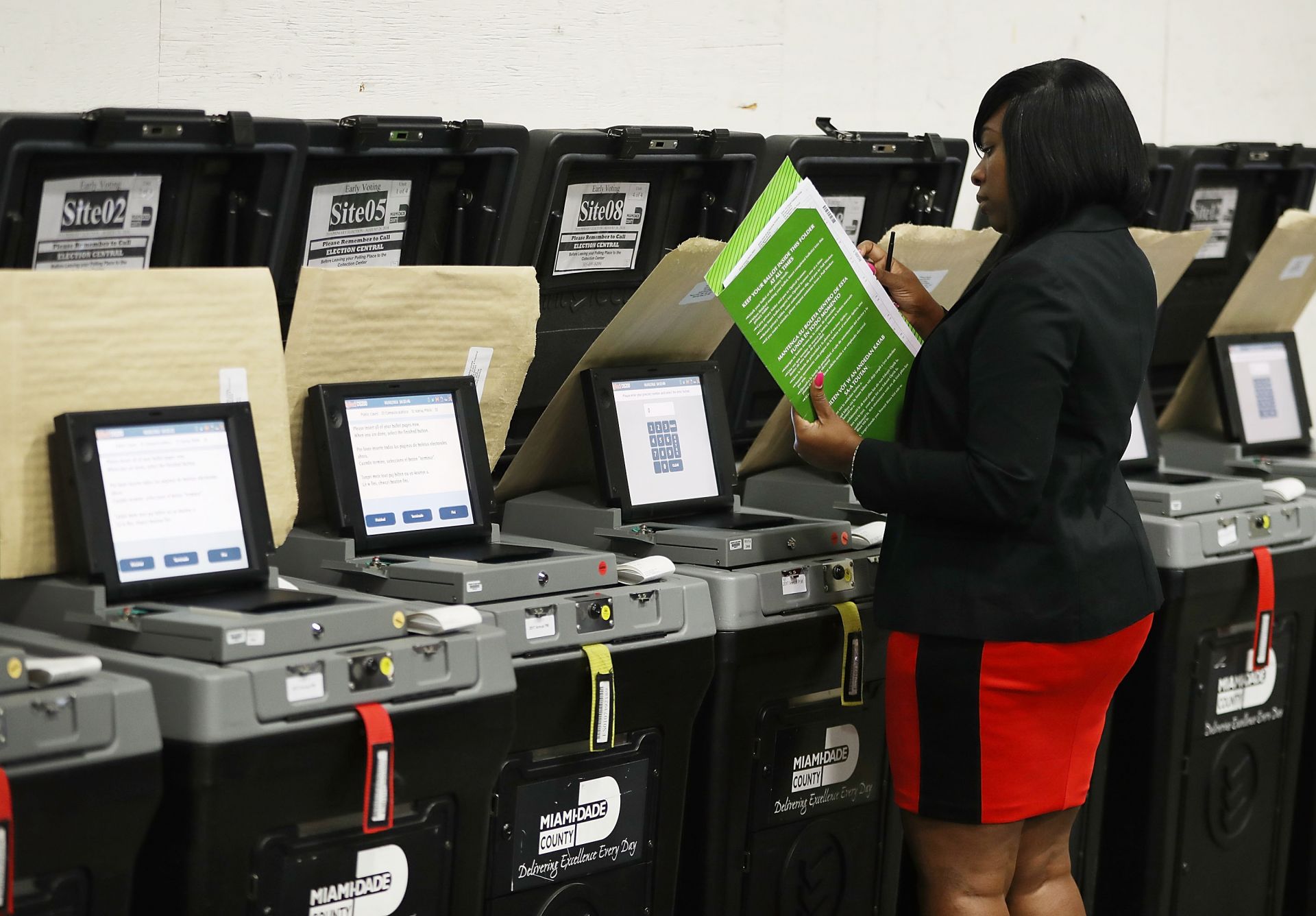 Така изглеждат машините за гласуване, използвани във Флорида