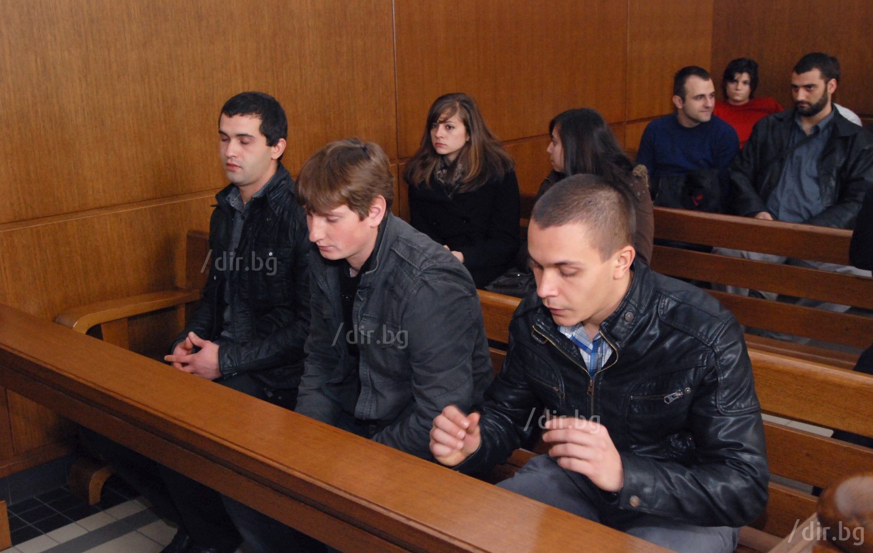 Архивна снимка от съда на тримата осъдени за убийството на Стоян Балтов