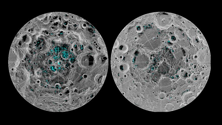 Къде има вода на Луната (снимки)