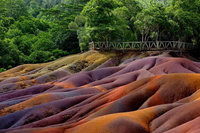 Седемцветните пясъци в мавриций