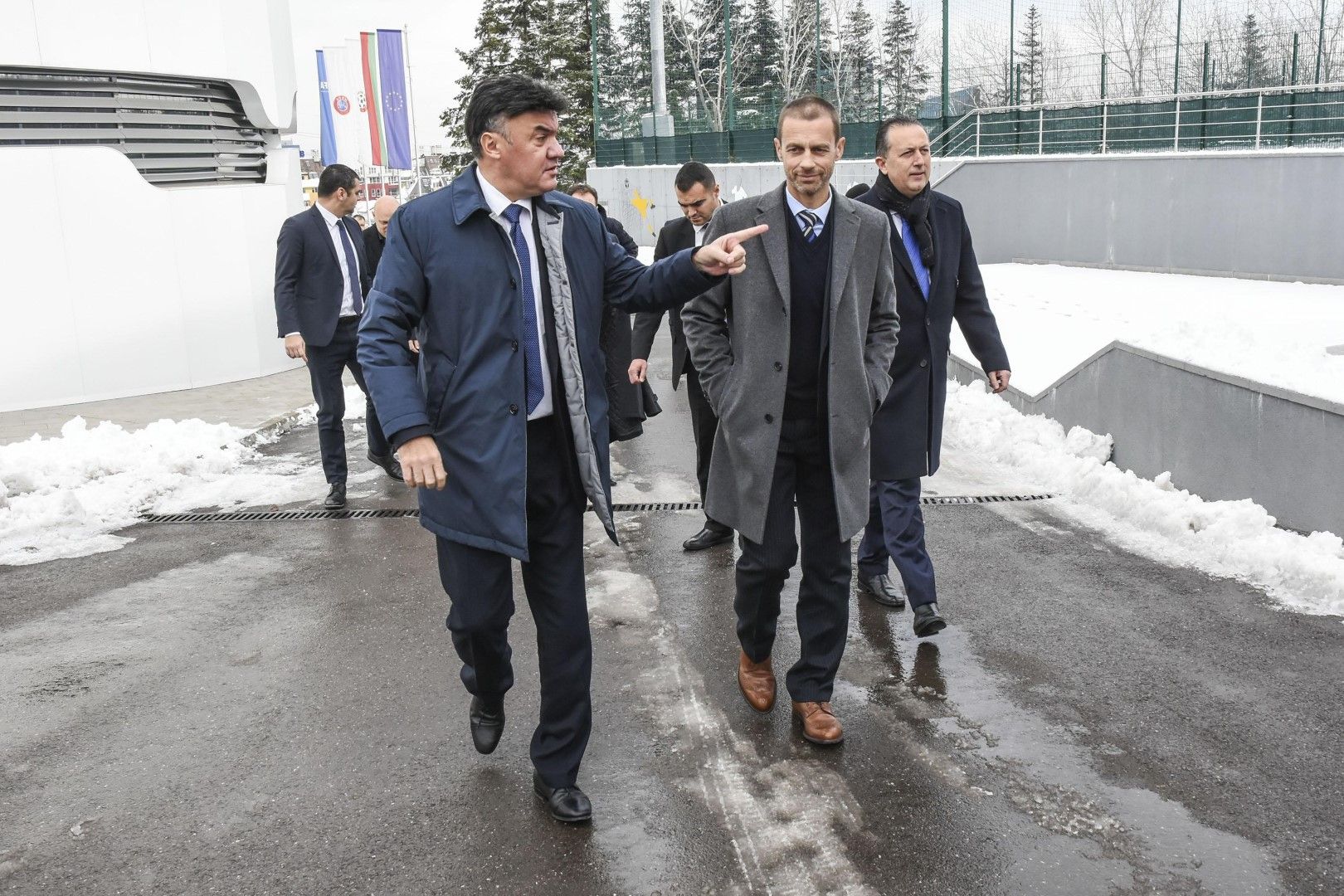Борислав Михайлов и президентът на УЕФА Александър Чеферин