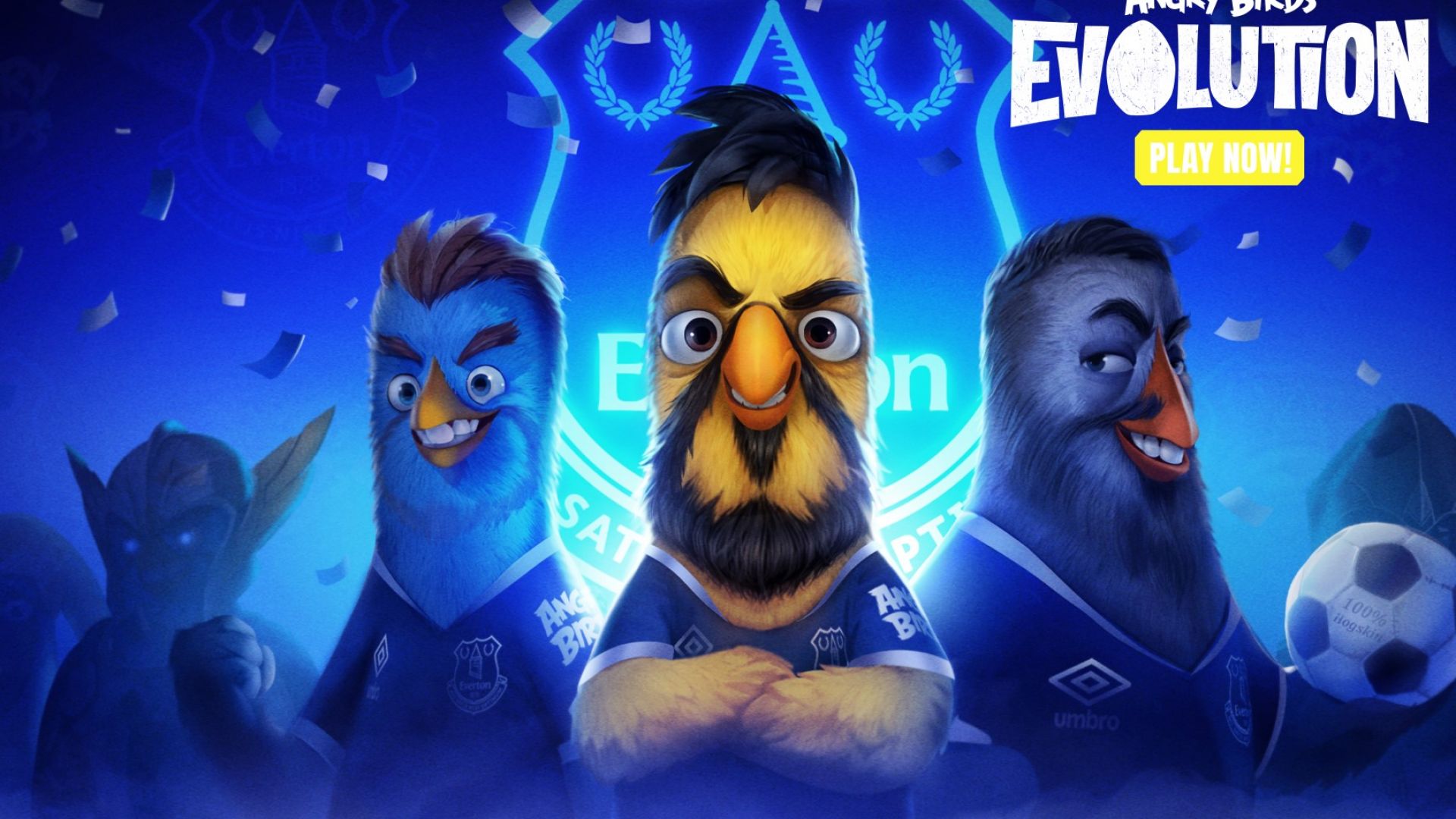 Звезди на "Евертън" станаха герои в култовата игра Angry birds