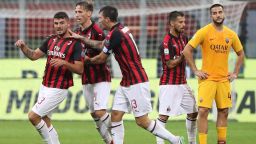 Талисманът на Милан измъкна дербито с Рома в супер мач