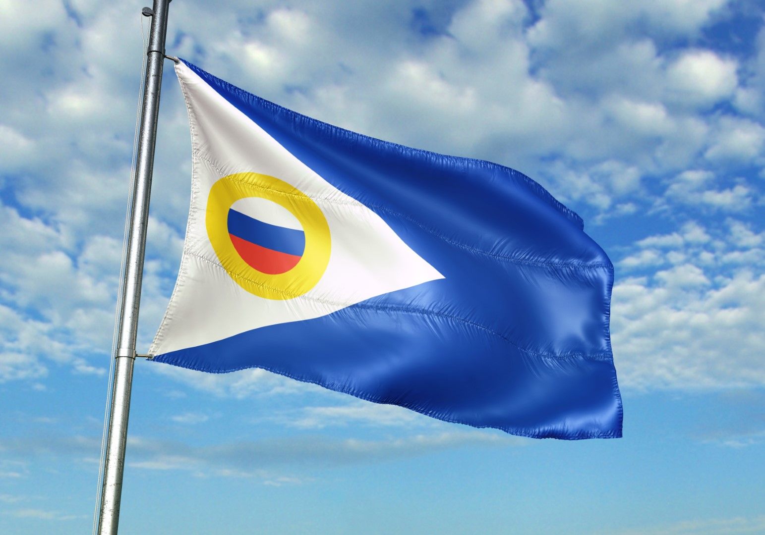 Флагът на автономната област Чукотка в състава на Руската федерация