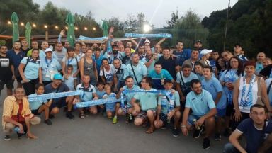 Русенските фенове със страхотна проява в Разград