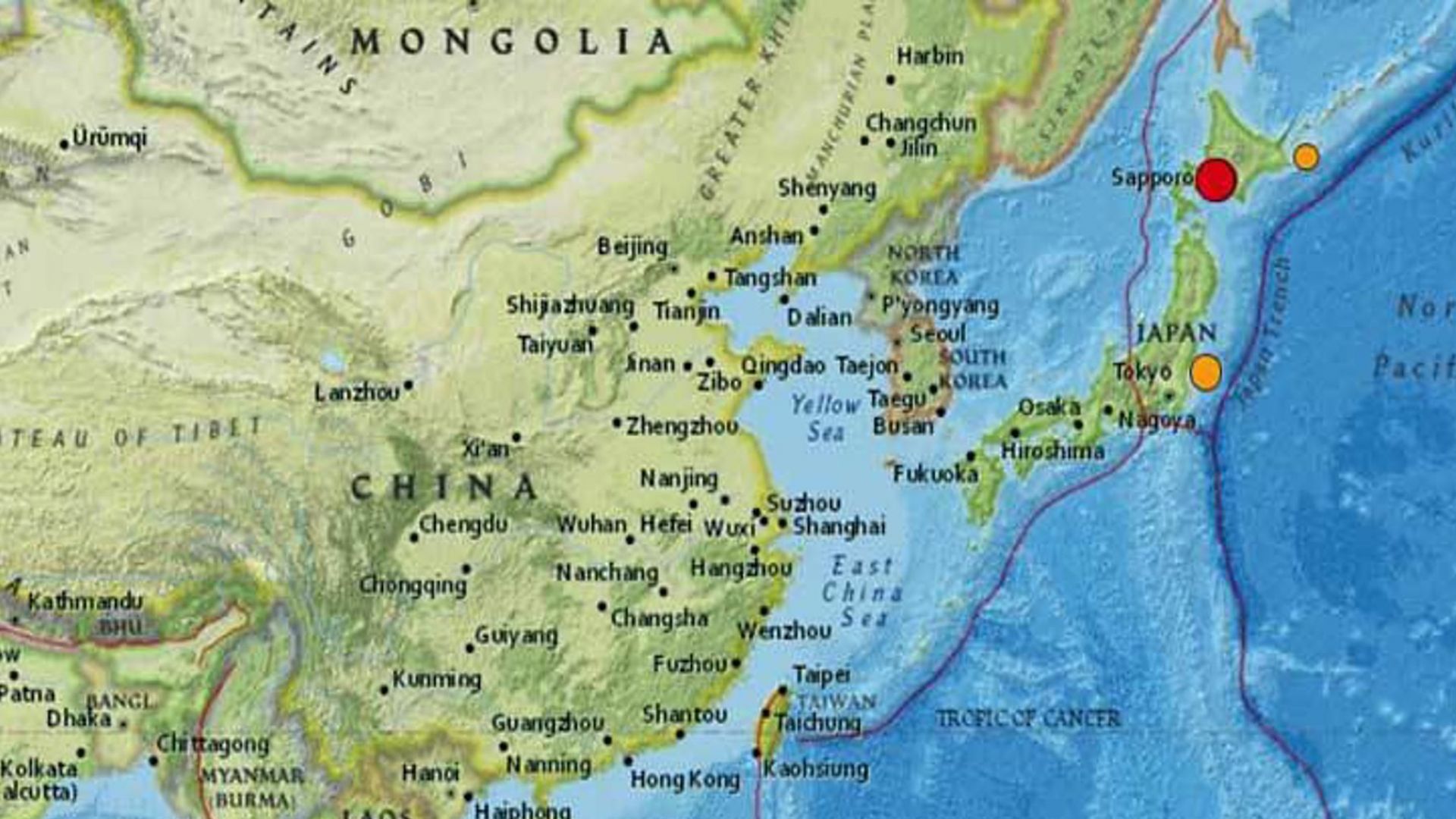 Мощно земетресение с магнитуд 6 7 по скалата на Рихтер удари