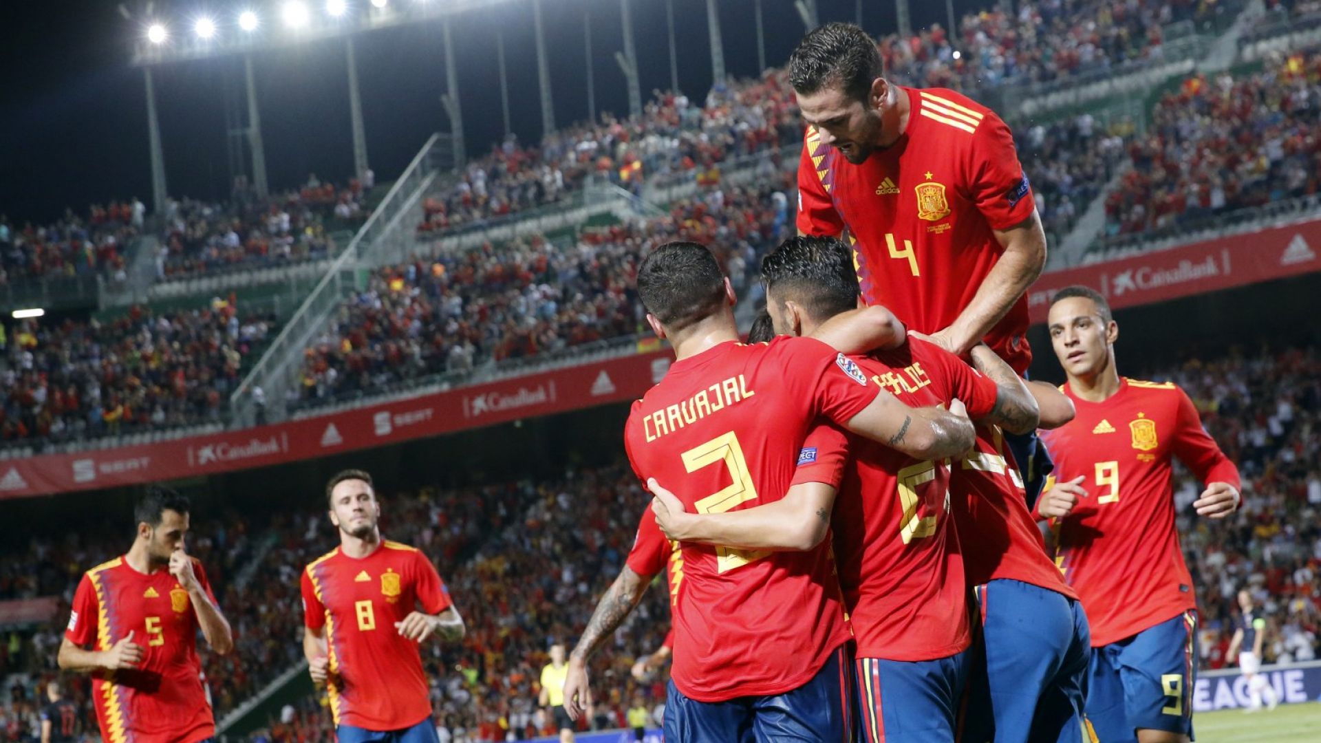 Испания сe изгаври със световния вицешампион - 6:0 (резултати)