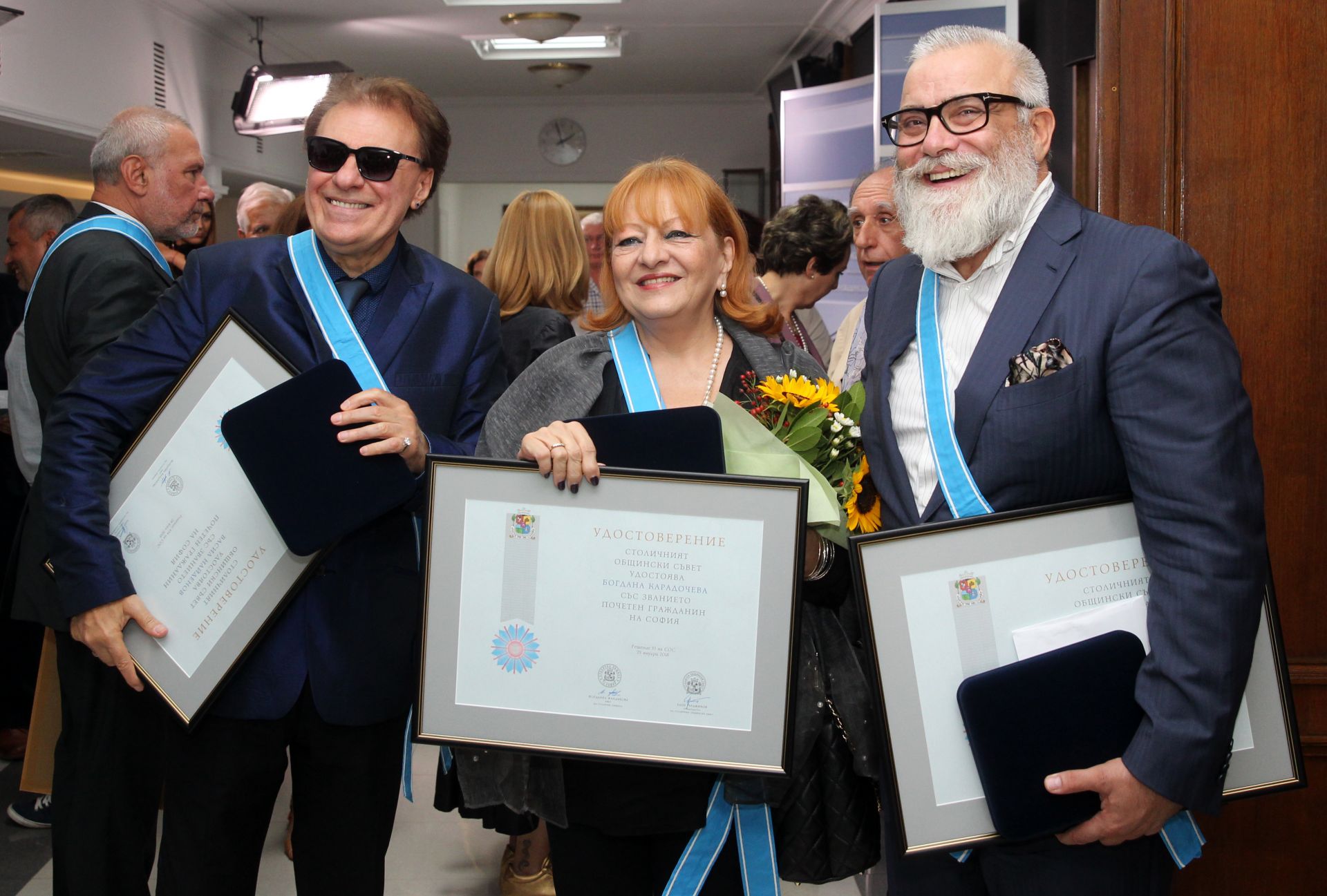 Васил Найденов, Богдана Карадочева и Владо Пенев стават почетни граждани на София
