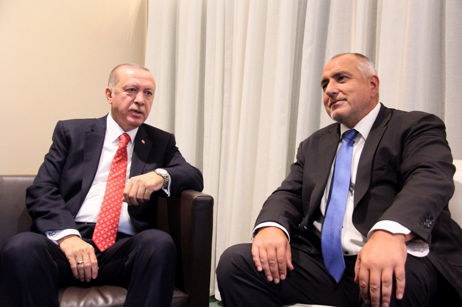 Реджеп Ердоган и Бойко Борисов разговаряха в Ню Йорк, където участват във форума на ООН
