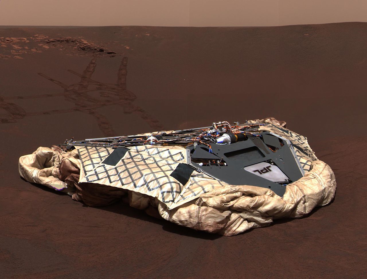 Останки от една от мисиите на НАСА на Марс