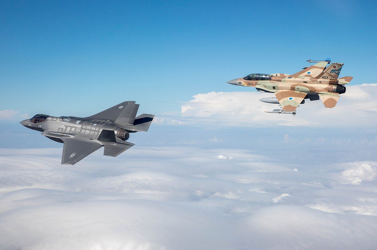 F-35 и F-16I в Израелските ВВС