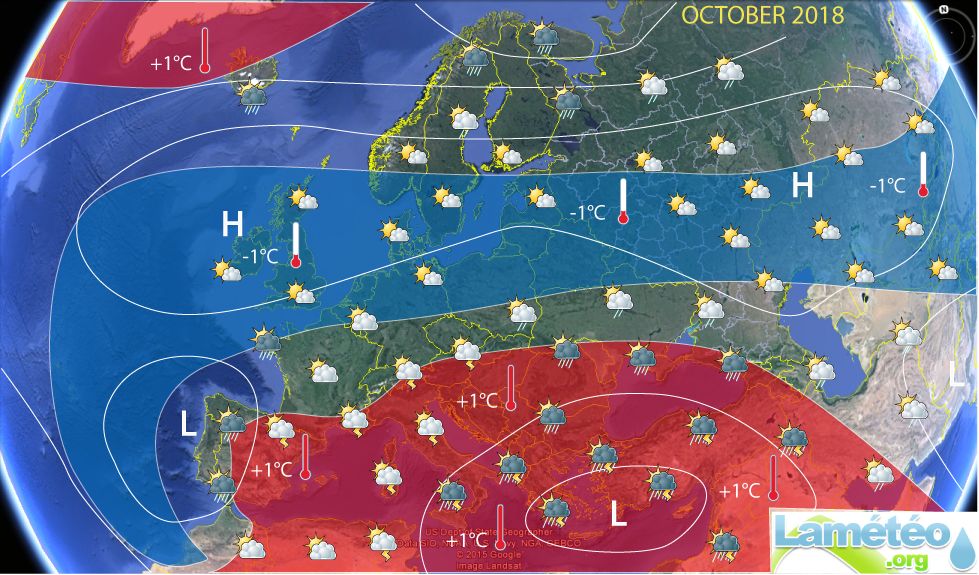 Ламетео: октомври ще бъде топъл и  с наднормени валежи