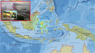7,5 по Рихтер удари остров Сулавеси, цунами разруши сгради, има загинали
