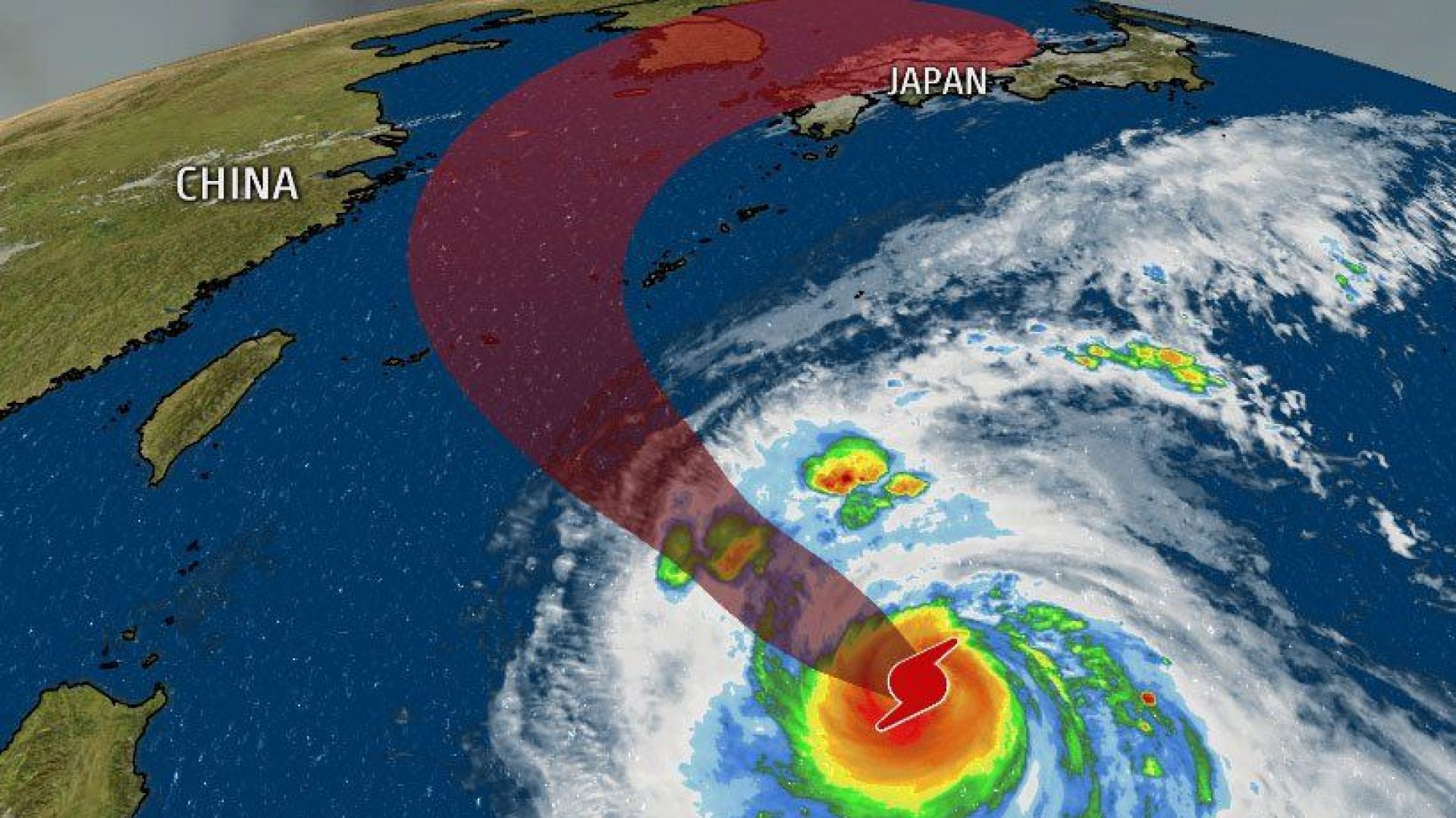 Супертайфунът Конг-Рей удря Корея и Япония (видео)