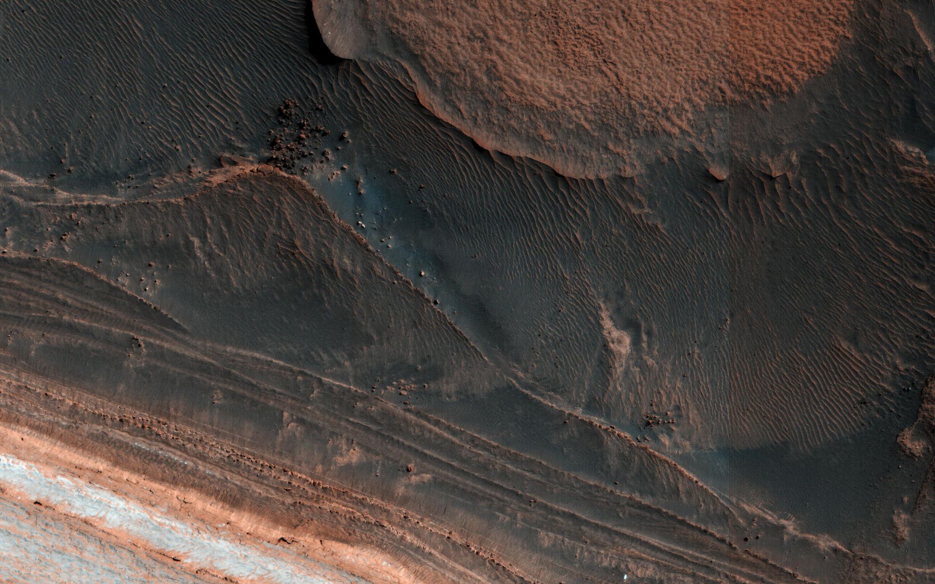 Сателитна снимка на Марс