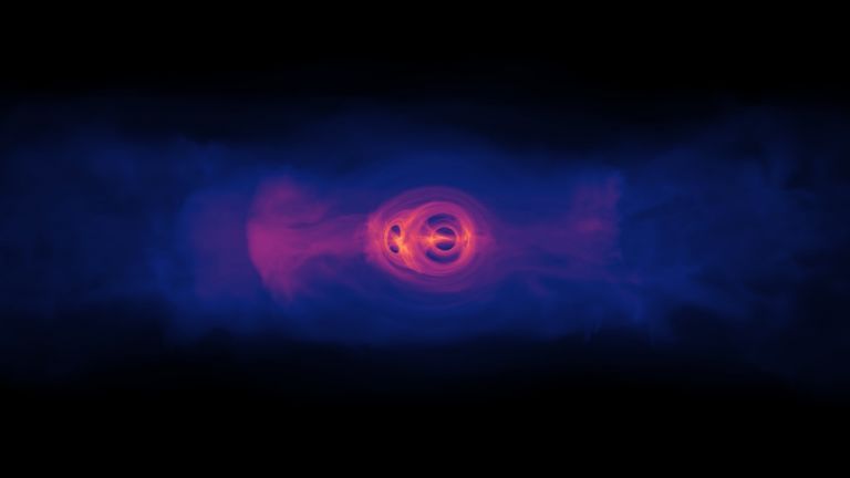 НАСА симулира орбитиращи свръхмасивни черни дупки