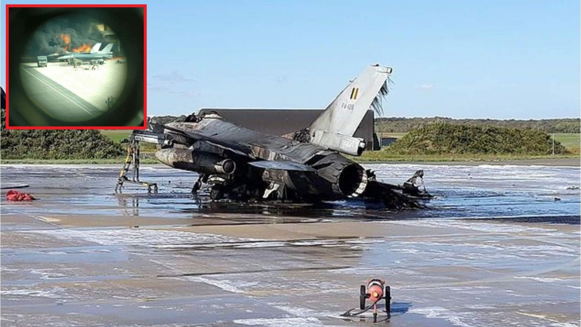 Техник, отговарящ за поддръжката на F-16 в Белгия, случайно е