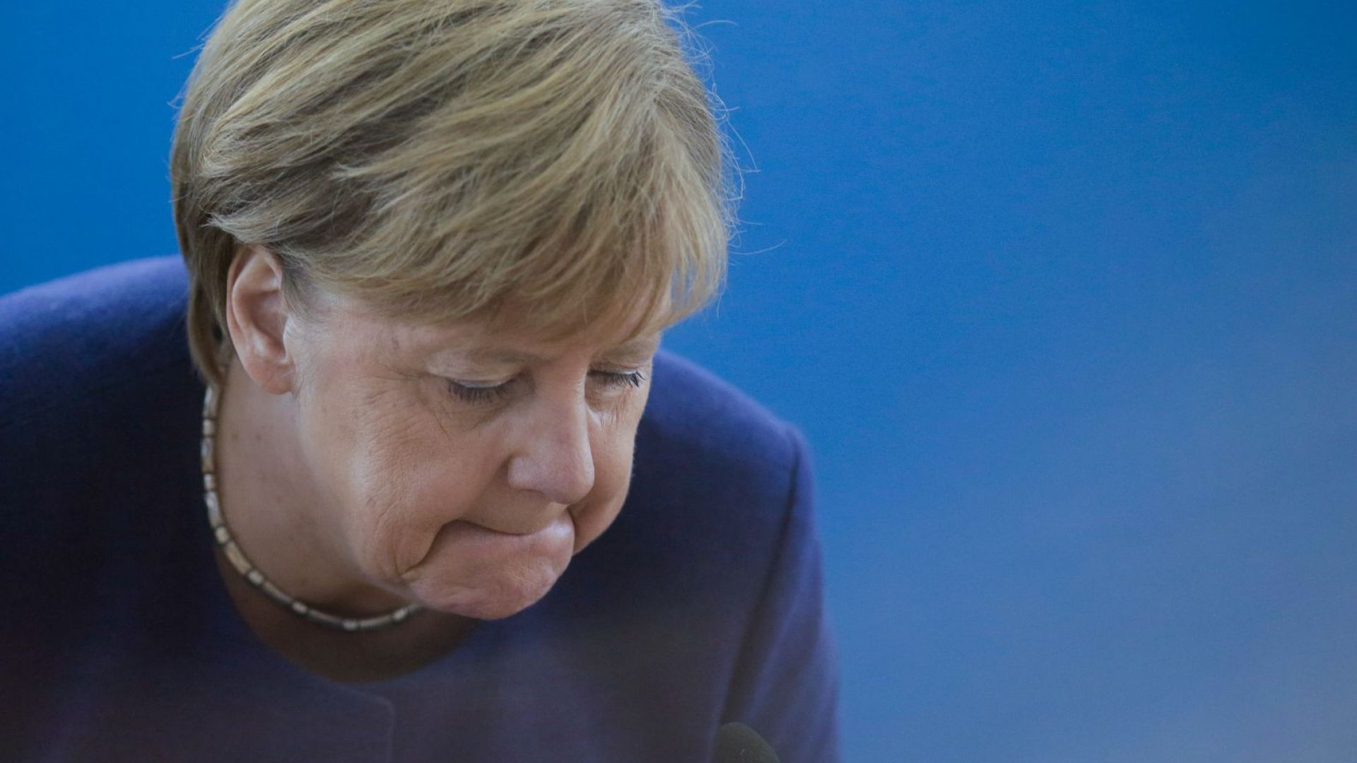 Германският канцлер Ангела Меркел каза днес че тежката загуба на