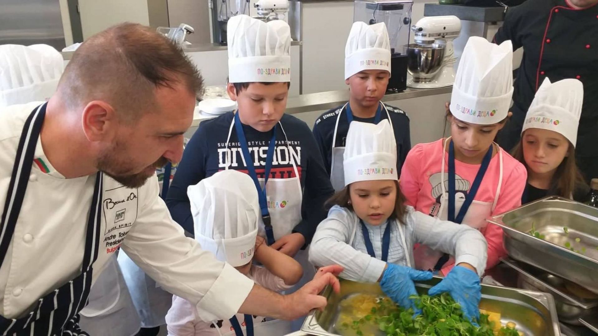Топ готвачи готвиха с деца от цяла България, в рамките на програмата "Нестле за по-здрави деца"