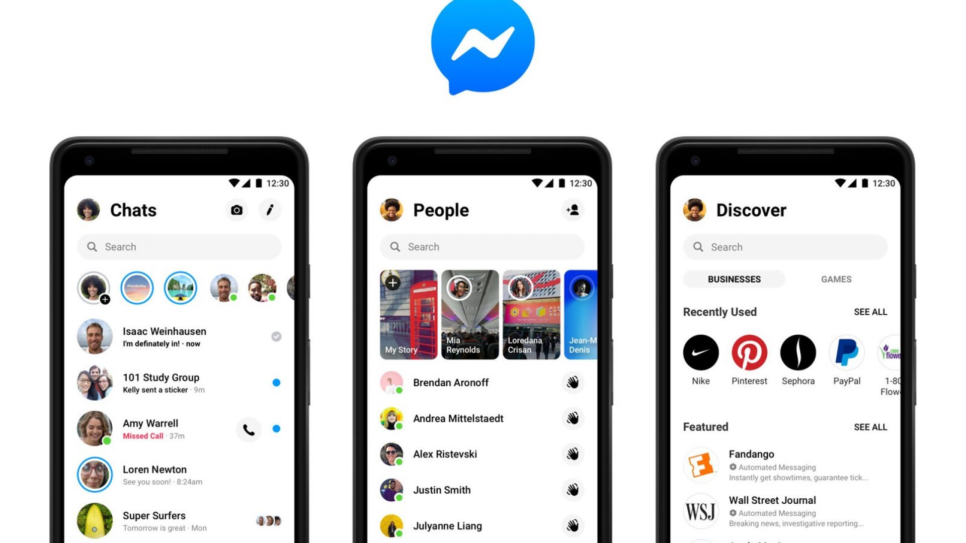 Facebook опростява дизайна Messenger