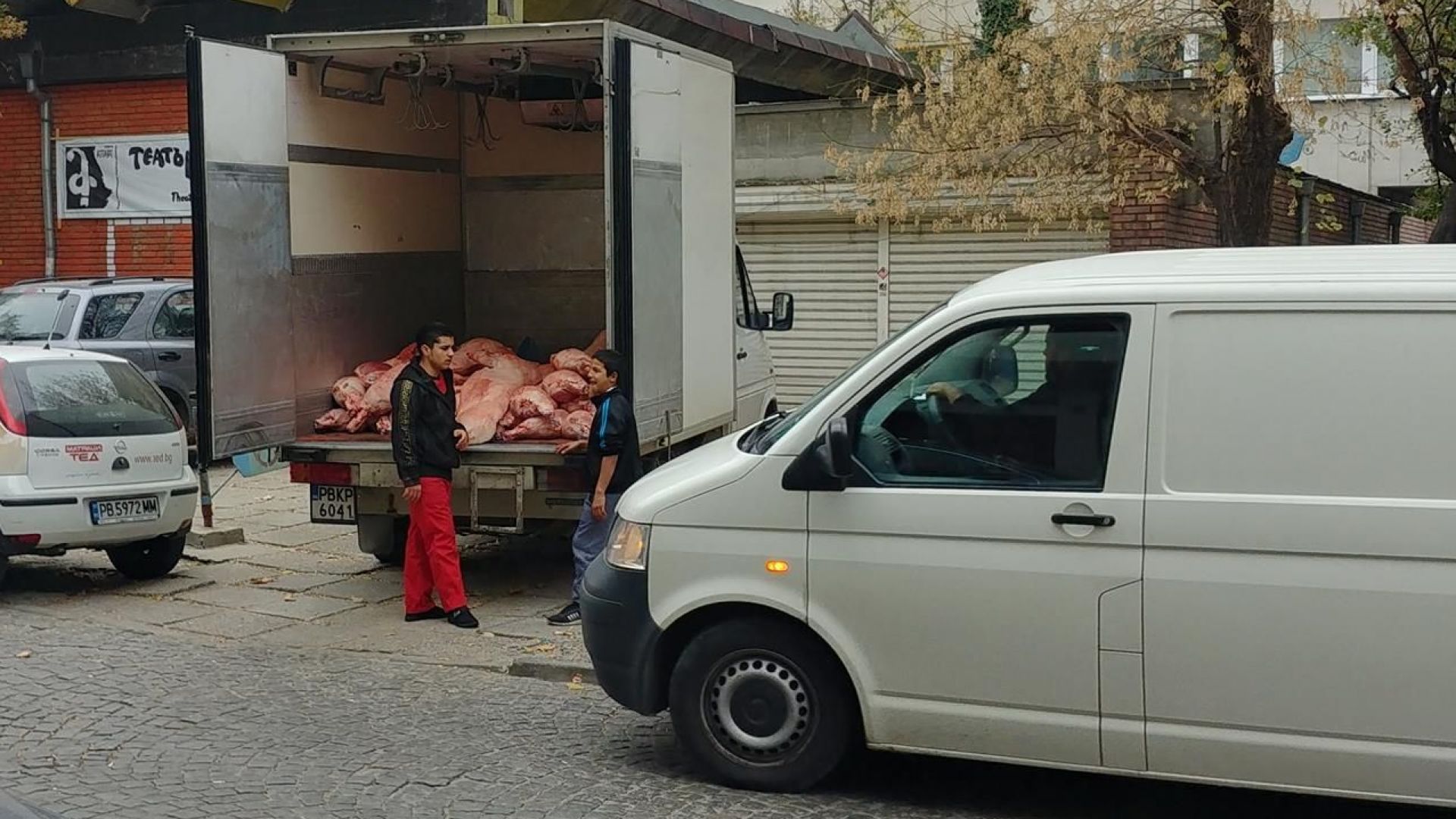 Пловдивчанин засне как камион доставя месо на транжорна без да