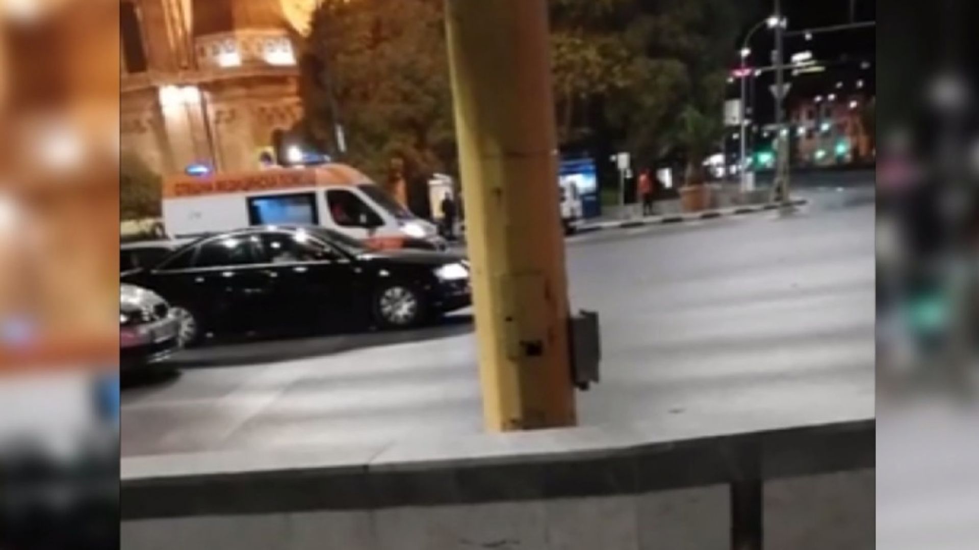 Линейка се оказа сред спрените коли при преминаването на правителствен