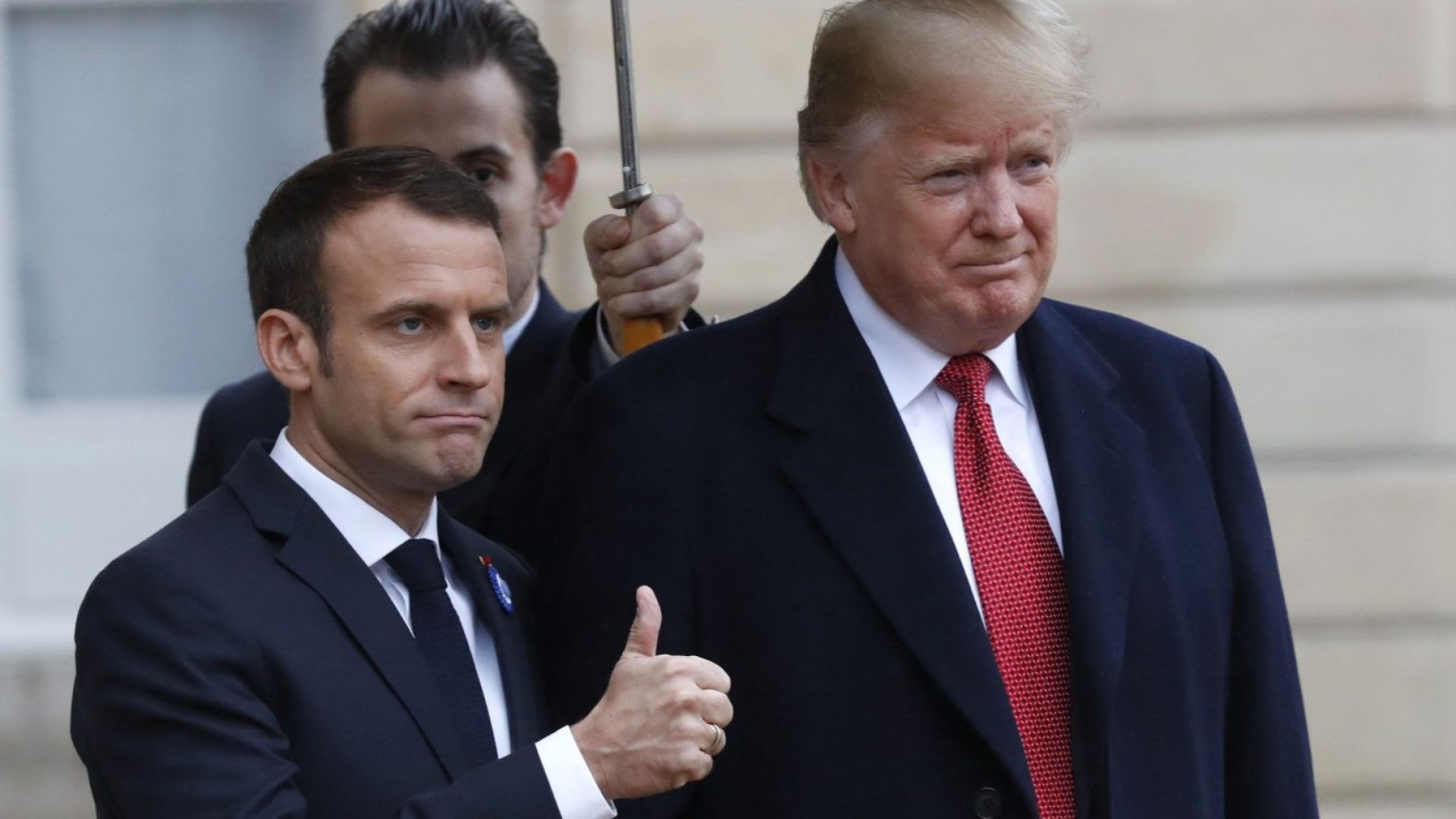 Президентът на САЩ Доналд Тръмп и френският му колега Еманюел