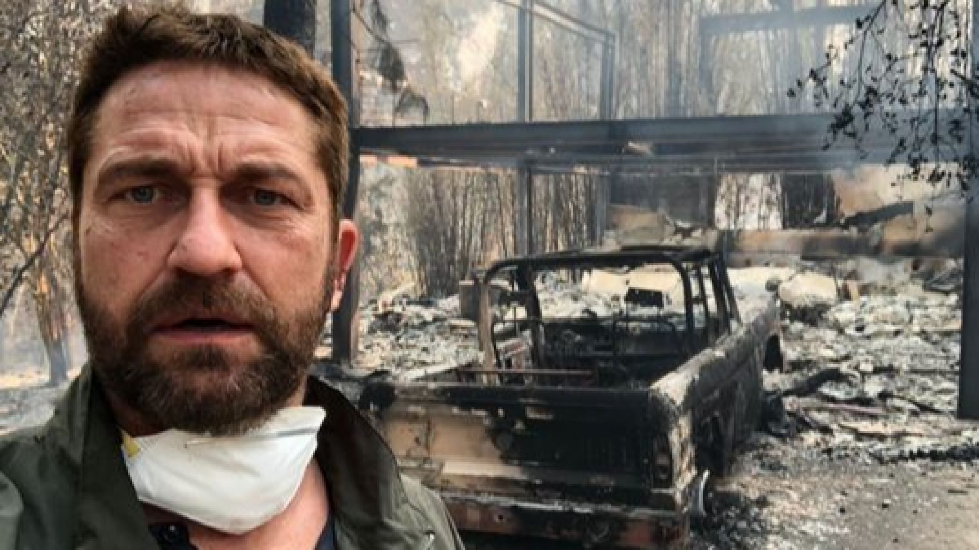 Филмовата звезда Джерард Бътлър е един от потърпевшите от пожарите