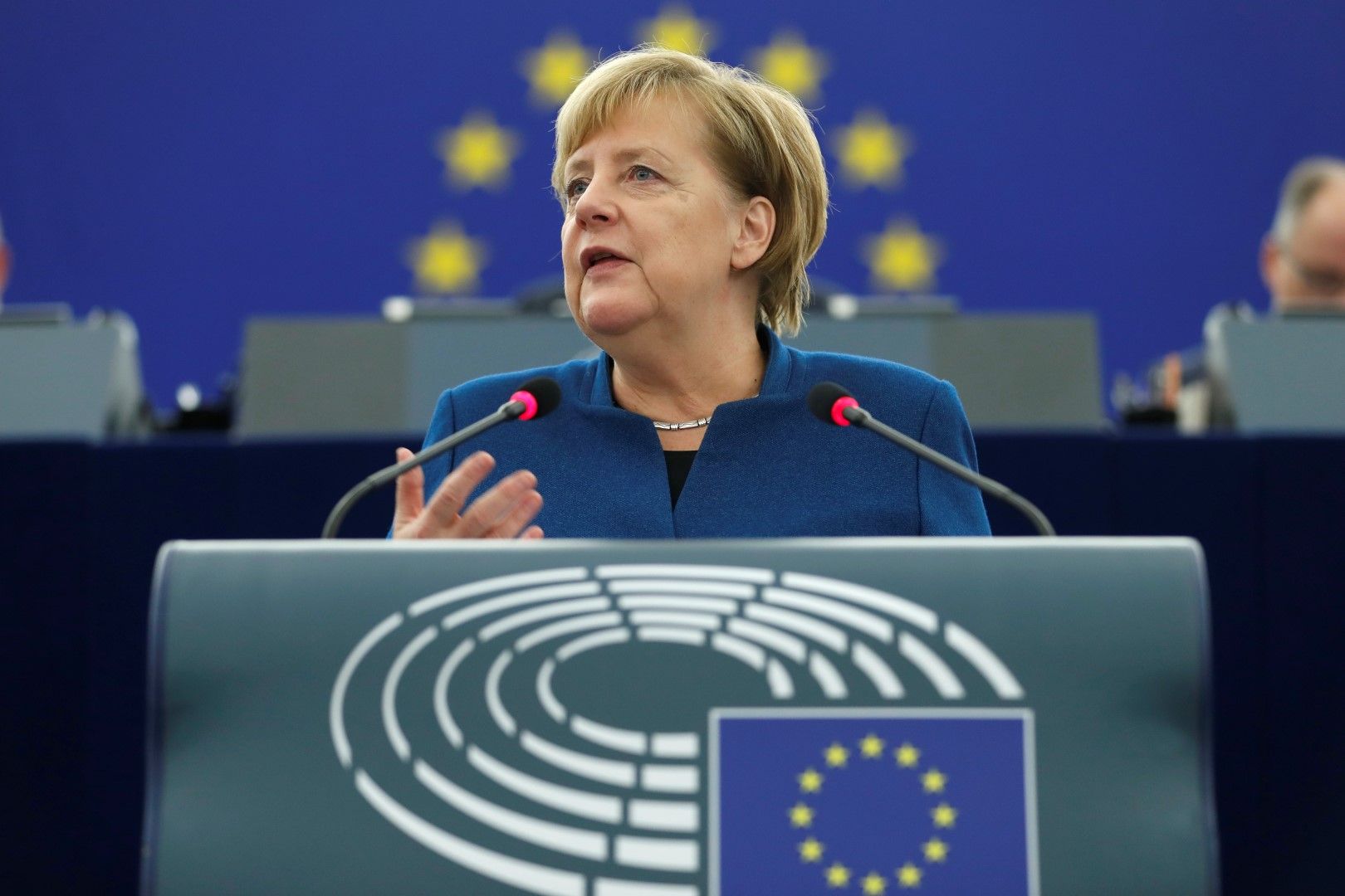 Ангела Меркел говори в Страсбург