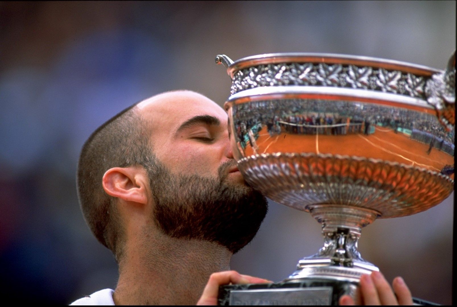 Целувка за трофея на "Ролан Гарос", 1999 г.