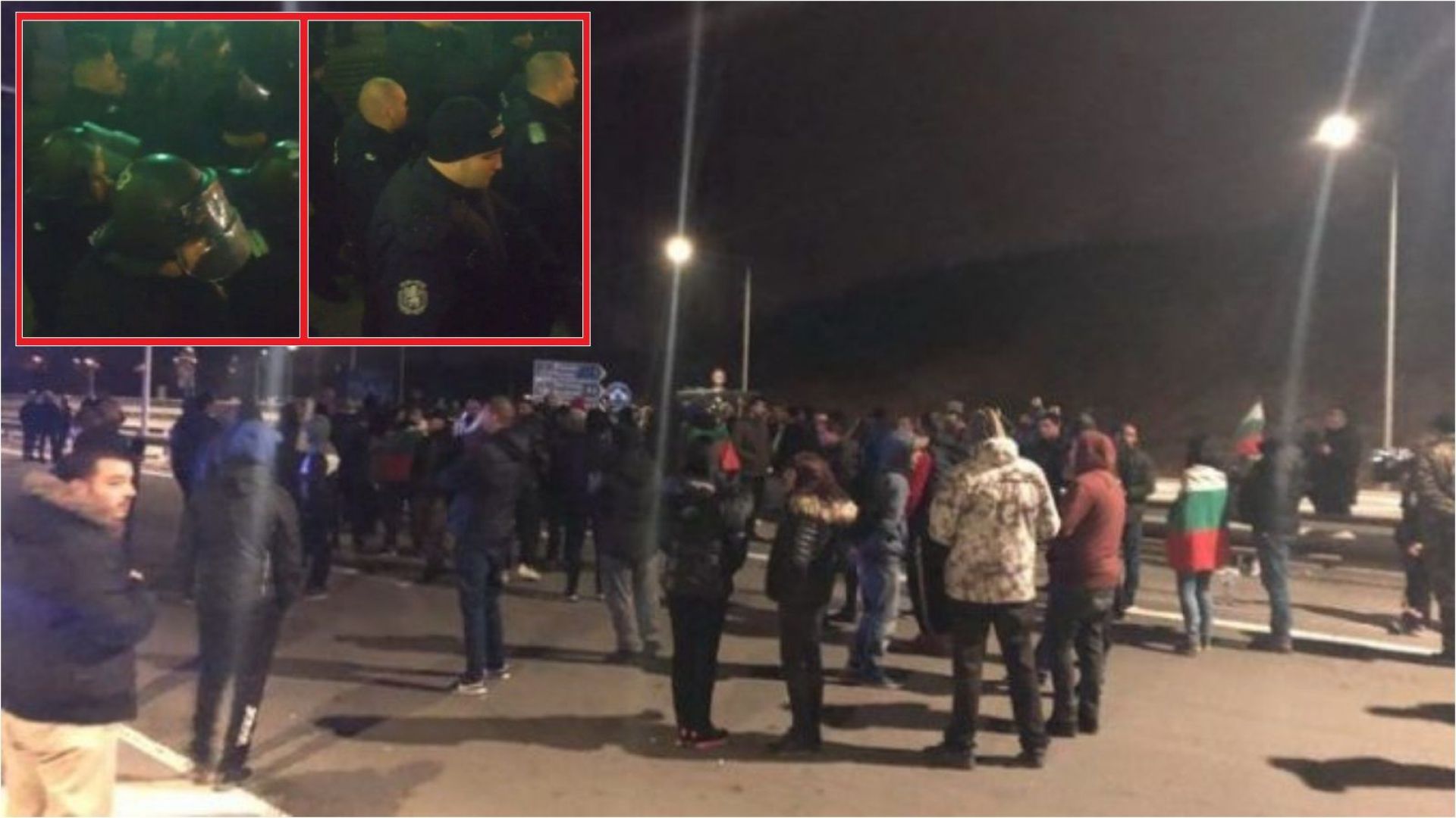 Подкрепа за протестиращите ли изразиха полицаите в Перник или приложиха