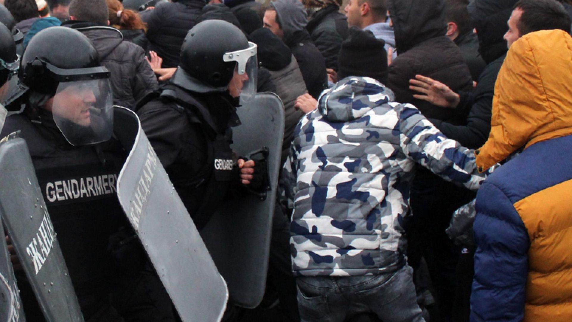 Лидерът на протестите в Благоевград Александър Стамболийски който участва