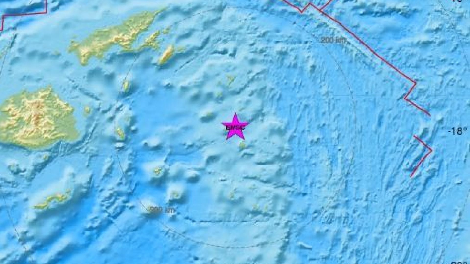 Трус с магнитуд 6 6 разтърси района на Фиджи съобщава Европейският