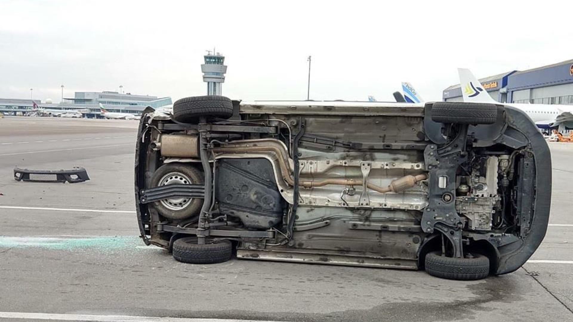 Катастрофа е станала на територията на Летище София в събота