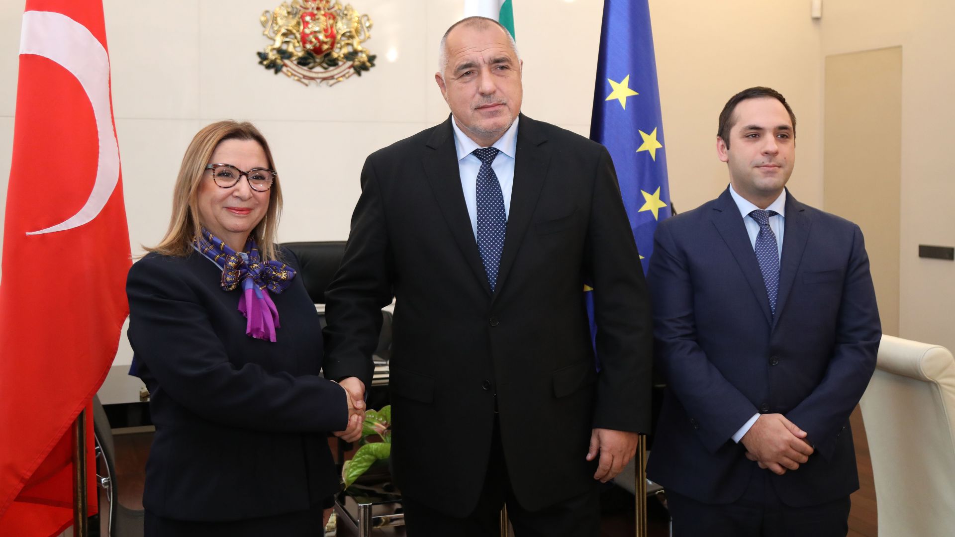 Премиерът Бойко Борисов и министърът на търговията на Турция Рухсар