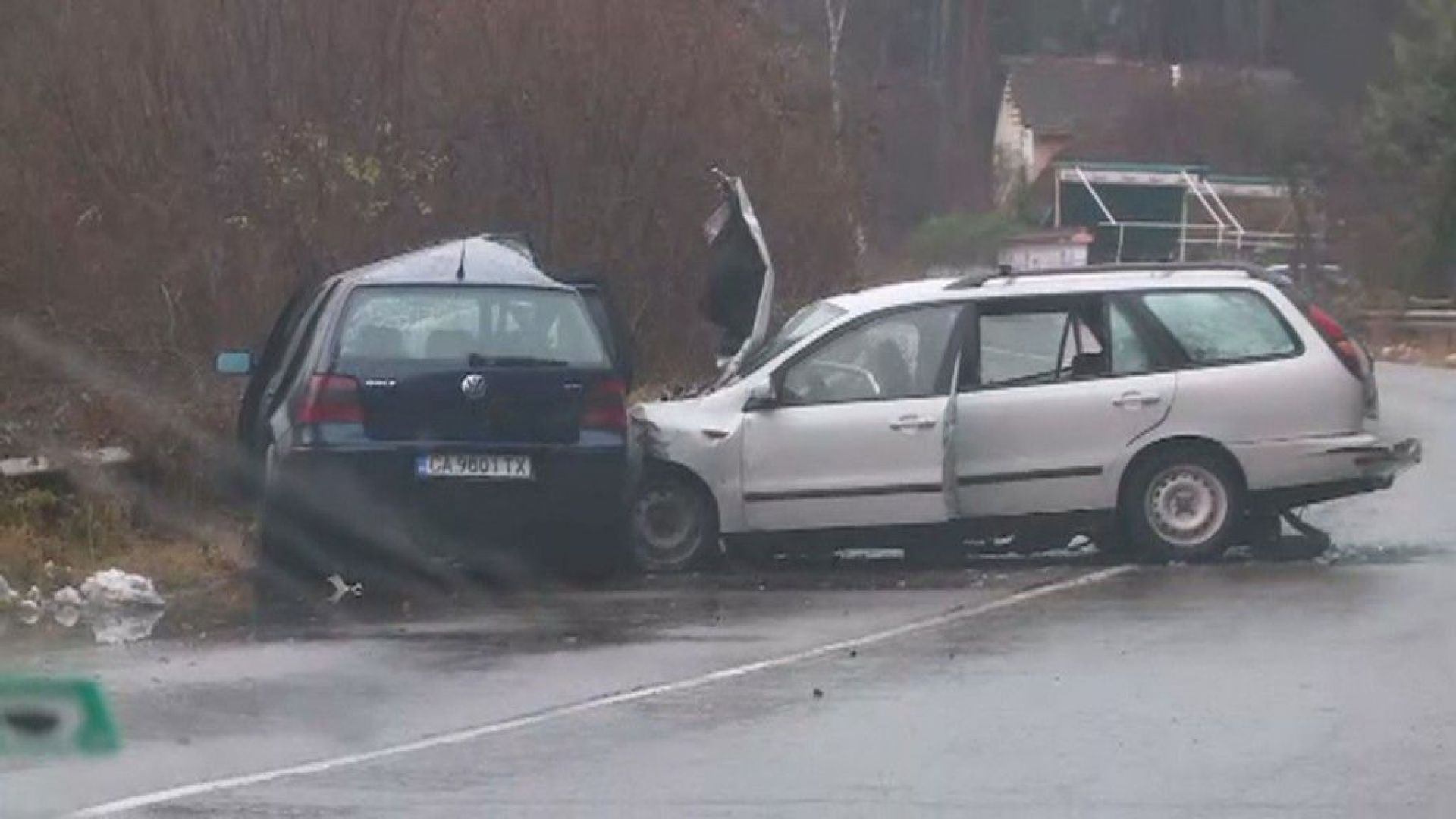 Сигнал за пътен инцидент на пътя София Самоков в